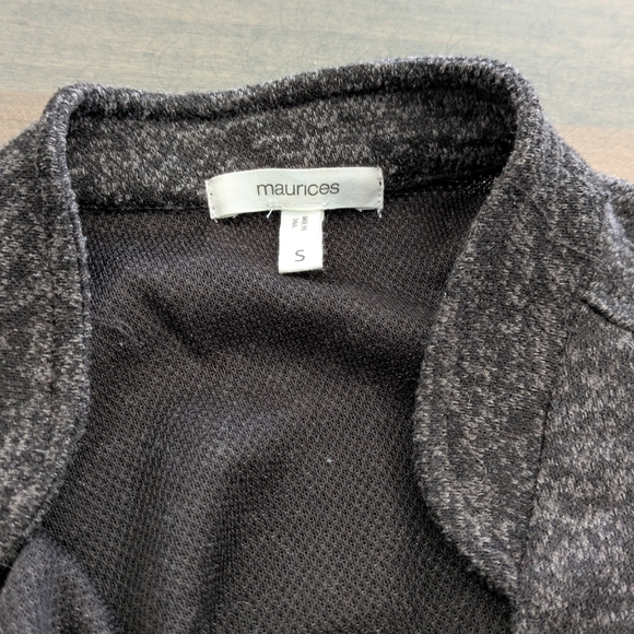 Women's Gray Sweater Blazer - Picture 6 of 6